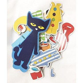 Geekshive Kids Preferred Pete The Cat Wood Magnetic Dress Up Set