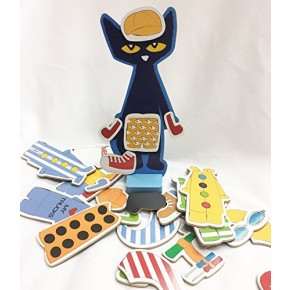 Geekshive Kids Preferred Pete The Cat Wood Magnetic Dress Up Set