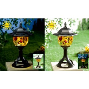Tiffany solar garden lights hot sale