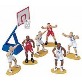 Geekshive Wilton Cupcake And Cake Topper 7pc Basketball Cake Dec