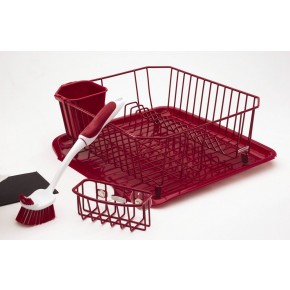 Rubbermaid red outlet dish drainer