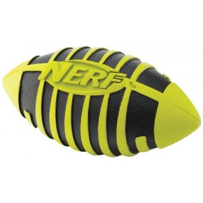 Geekshive Nerf Dog Squeaker Football Green Black Balls Toys