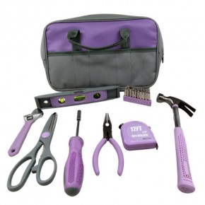GeeksHive: IIT 89808 Ladies Lavender 9 Piece Tool Set with