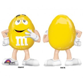 GeeksHive: Yellow Peanut M&M Shaped 27 Airwalker Mylar Foil Balloon Candy  - Balloons - Children's Party Supplies - Party Supplies - Stationery &  Party Supplies - Health & Personal Care