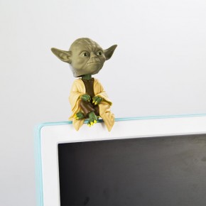 NEW! Yoda Computer Sitter Bobble-Head 2008 Funko Star Wars