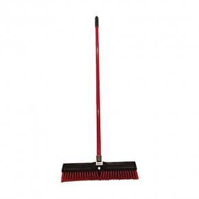 Beverly Hills Creation Large 18 and 24 Multi-Surface Push Broom with 49 Alloy Handle 18 Broom 