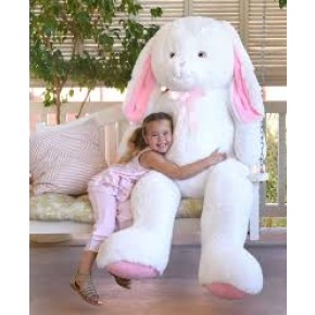 GeeksHive Giant Stuffed Easter Bunny Plush Over 5 Feet High 7