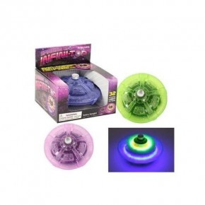 GeeksHive Infinite Spinning Top Light Up UFO Infini Top Assorted