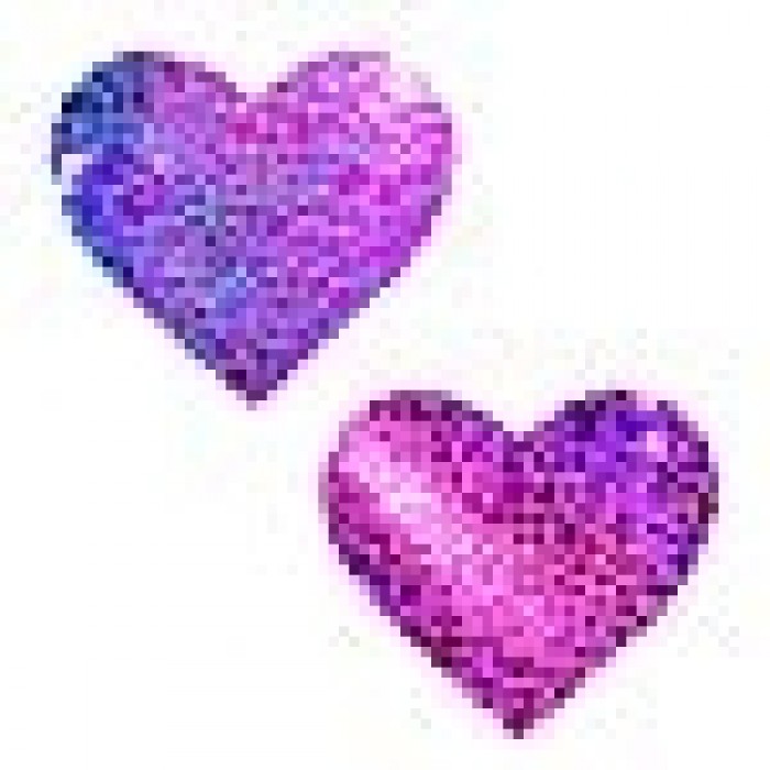 Geekshive Neva Nude Uv Eragon Holographic I Heart U Nipztix Pasties