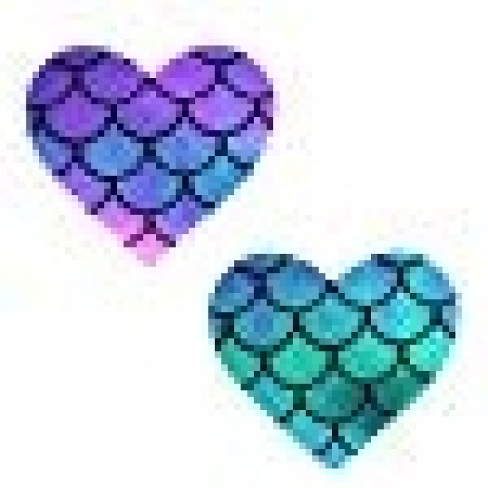 Geekshive Neva Nude Mischievous Mermaid Holographic I Heart U Nipztix