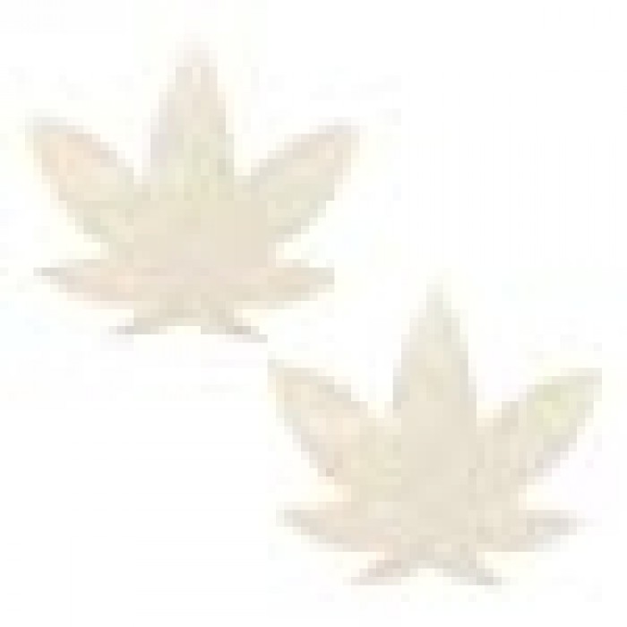 Geekshive Neva Nude Glow In The Dark Supernova Weed Leaf Nipztix