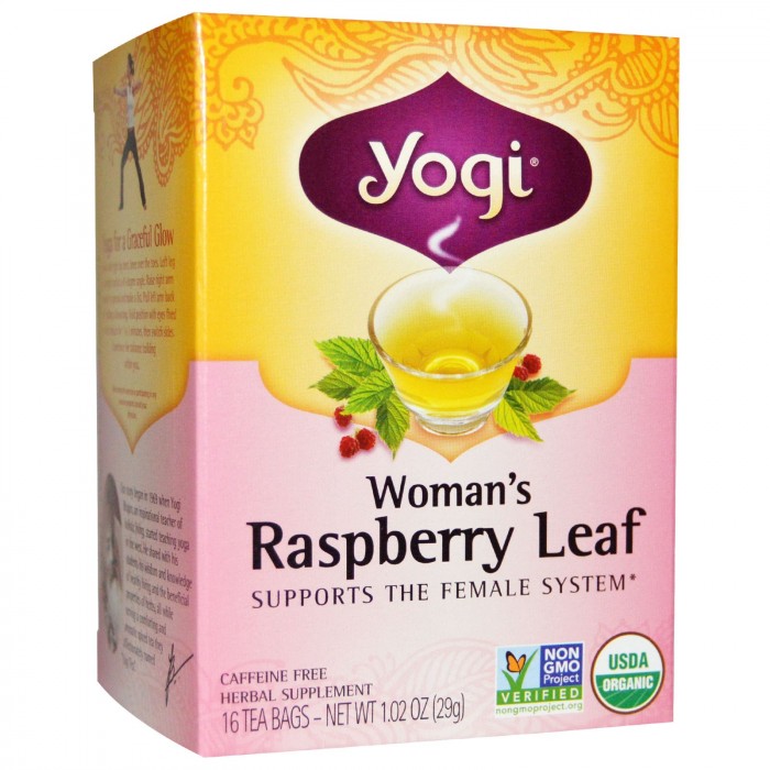 GeeksHive Yogi Teas Woman's Raspberry Leaf Tea, 16 bags Herbal Tea