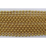Round Metallic Gold Mardi Gras Beads - 6 DZ (72 necklaces) - PA