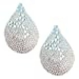Neva Nude Angel Tears Large Clear Iridescent Crystal Nipztix Pasties Nipple Covers for Festivals, Raves, Parties, Lingerie and More, Medical Grade Adhesive, Waterproof and Sweatproof, Made in USA