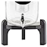 Tablecraft Stand Base for Glass Beverage Dispensers, Wooden Black Painted Pinewood, Fits Tablecraft Glass Beverage Dispensers BDG1000, BDG2000, BDG3000,10090, & 10699, 10" x 5.75"