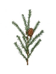Vickerman Unlit Carmel Pine Artificial Christmas Tree Artificial Pine Cones Comes in Burlap Base, 24"