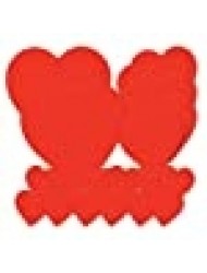 Printed Cardstock Paper Heart Cut Outs 20 Piece Valentine's Day Decorations, 4", 8.5", 12"