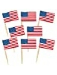 Pkgd U S Flag Picks (50/Pkg)