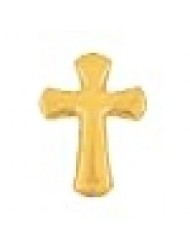 Gold Cross Shape Mylar Balloon