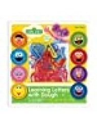 Sesame Street Learning Letters with Dough | 8 1-oz Cans of Sesame Street Dough & 26 Letter Molds | Gift for Kids | Fun & Educational