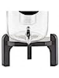 Tablecraft Stand Base for Glass Beverage Dispensers, Wooden Black Painted Pinewood, Fits Tablecraft Glass Beverage Dispensers BDG1000, BDG2000, BDG3000,10090, & 10699, 10" x 5.75"