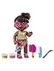 Baby Alive Sunshine Snacks Doll, Eats and Poops, Summer-Themed Waterplay Baby Doll, Ice Pop Mold, Toy for Kids Ages 3 and Up, Black Hair