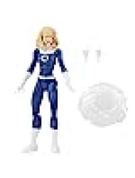 Marvel Legends Series Retro Fantastic Four Marvel's Invisible Woman 6-inch Action Figure Toy, Includes 3 Accessories , Blue