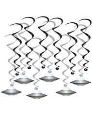 UFO Hanging Swirls Hanging Swirls (12 Pcs) - 1 Pack