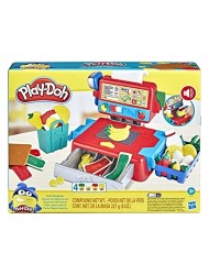 Play-Doh Cash Register Toy for Kids 3 Years and Up with Fun Sounds, Play Food Accessories, and 4 Non-Toxic Colors