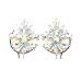 Neva Nude Frozen Crystal Nipztix Pasties Nipple Covers