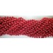 Round Metallic Red Mardi Gras Beads - 6 DZ (72 necklaces) - PA