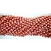 Mardi Gras Spot 33 Inch 7mm Round Metallic Orange Mardi Gras Beads - 6 Dozen (72 Necklaces)