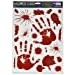 Beistle Bloody Handprint Clings, 12-Inch by 17-Inch Sheet (01035)