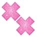 Neva Nude Sparkle Pony Pink Glitter X Factor Nipztix Pasties Nipple Covers for Festivals, Raves, Parties, Lingerie and More, Medical Grade Adhesive, Waterproof and Sweatproof, Made in USA