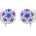  Neva Nude Crystal Nipztix Pasties Nipple Covers for Festivals Raves, Medical Grade Adhesive, Waterproof, Made in USA