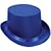 Satin Sleek Top Hat (blue) Party Accessory (1 count)