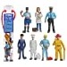 Safari Ltd People TOOB With 7 Everyday Heroes Figurine Toys, Including Construction Worker, Policeman, Mailman, Pilot, Chef, Fireman, and Veterinarian