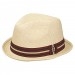 Peter Grimm Men's Standard Depp Natural Straw Fedora, Small-Medium