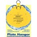 Invisible English Disc Adhesive Large Plate Hanger Set (4-4 Inch Hangers)