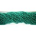 Round Metallic Green Mardi Gras Beads - 6 DZ (72 necklaces)