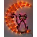 Impact Innovations Halloween Lighted Ornamental Silhouette 14x17 - Cat on Moon
