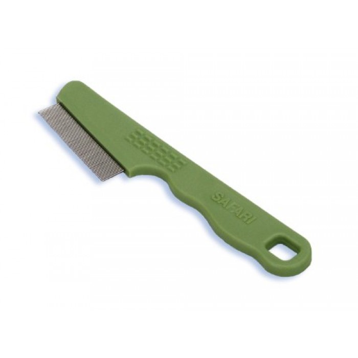GeeksHive Safari Flea Comb for Cats, Green Combs Grooming Dogs
