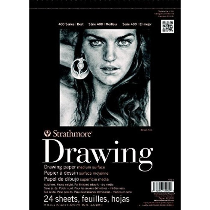 GeeksHive Strathmore Medium Drawing Spiral Paper Pad 18"X24"24 Sheets