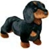 Stuffed Spats Black and Tan Dachshund Dog 14"