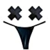 Neva Nude DOM Squad Wet Vinyl Black Naughty Knix G String Panties and Matching X Factor Nipztix Pasties Set