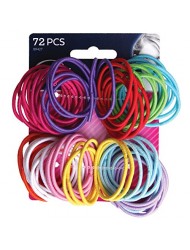 Goody - Ouchless No Metal Gentle Elastics, Assorted Colors, 72 pack