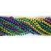 Round Metallic 3 Color Mardi Gras Beads - 6DZ (72 necklaces) MG