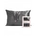 Kitsch Satin Pillowcase for Hair and Skin Queen - Softer Than Silk Pillow Cases Standard Size 1 Pack, Cooling Pillow Covers with Zipper Closure (Charcoal)