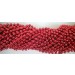 Round Metallic Red Mardi Gras Beads - 6 DZ (72 necklaces)