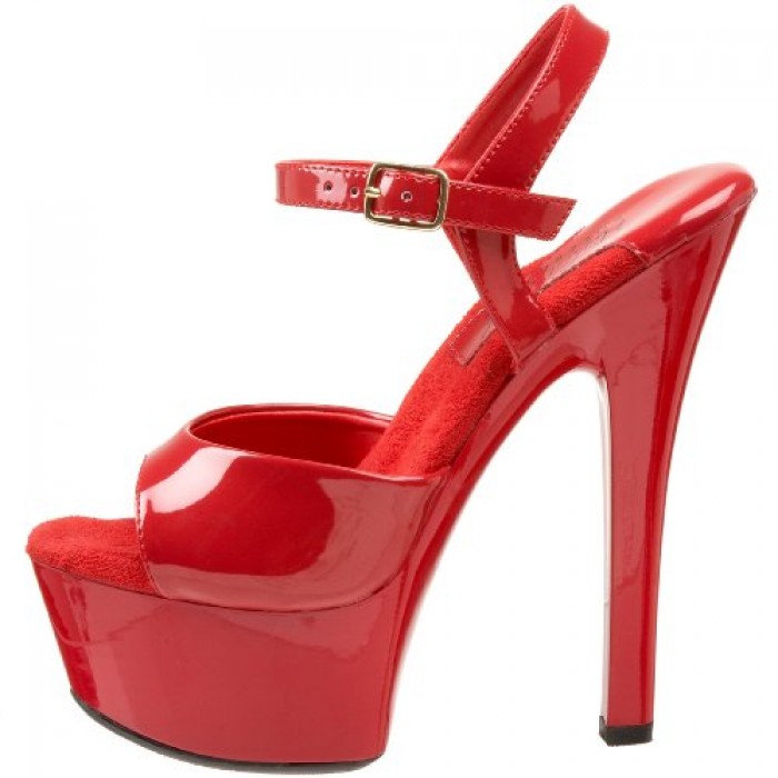 GeeksHive: The Highest Heel Women's Sabrina Platform Sandal,Red Patent ...